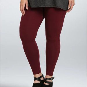TORRID premium Full length legging size 3 MERLOT
